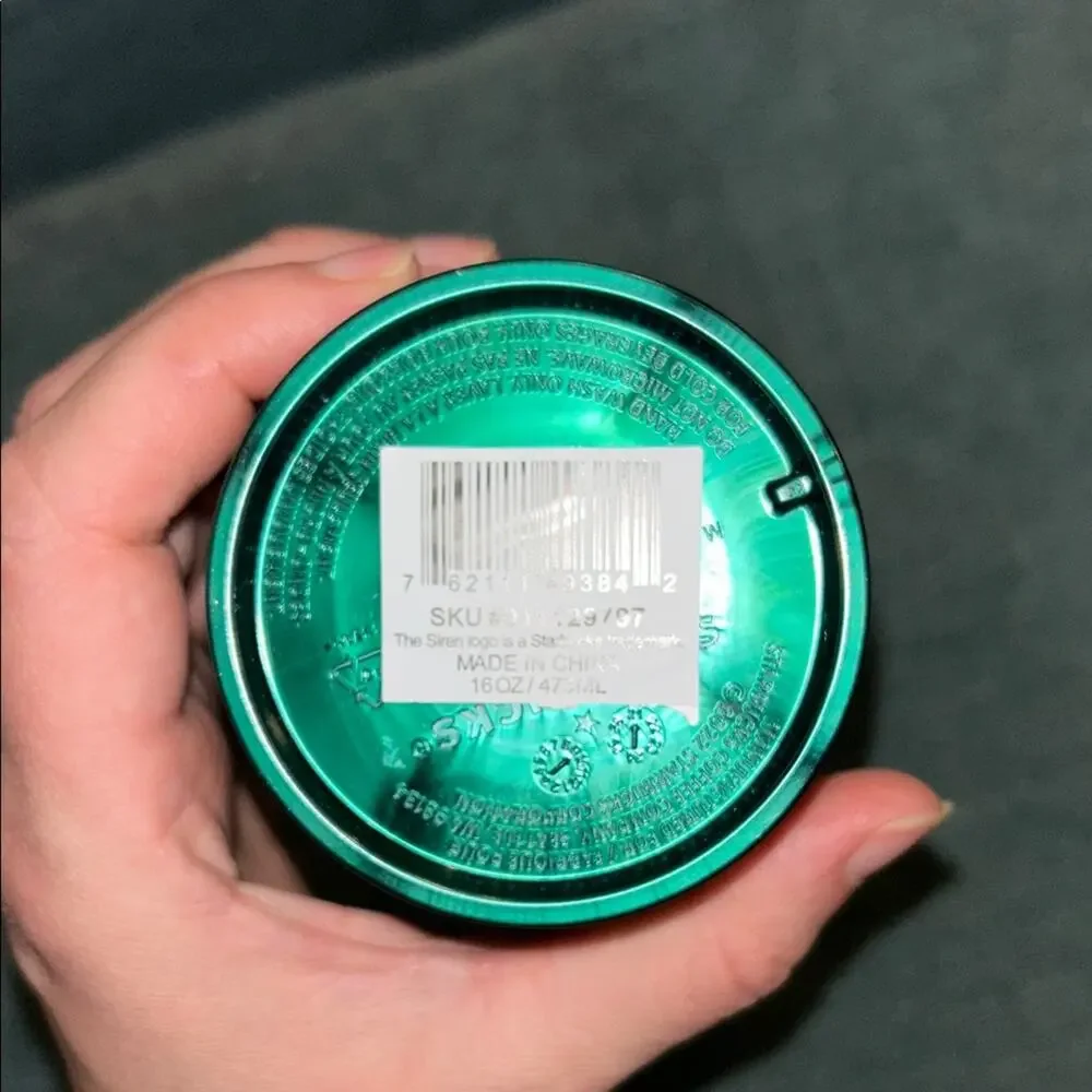 New Starbucks Emerald Green Tumbler with Black Straw